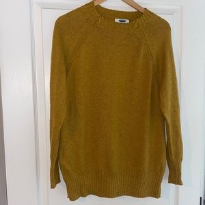 OLD navy Mustard Yellow Nursing knit sweater with Zippers